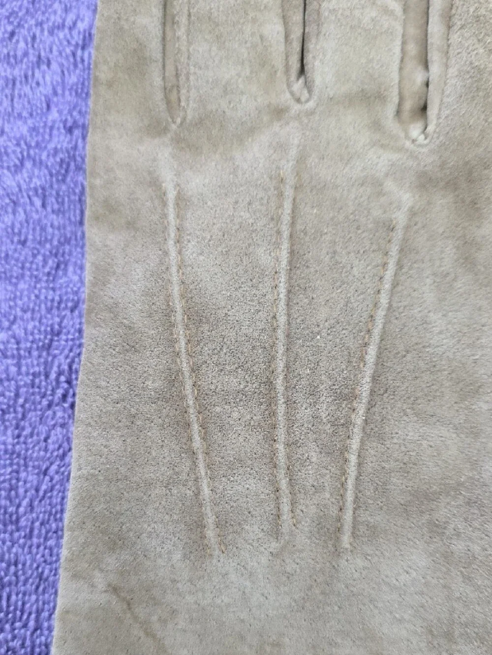 Aris Women's Suede Gloves in Taupe